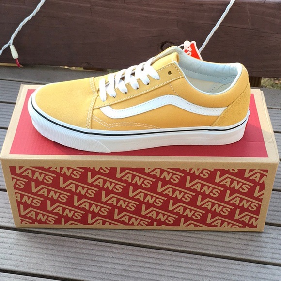 old skool yellow vans womens